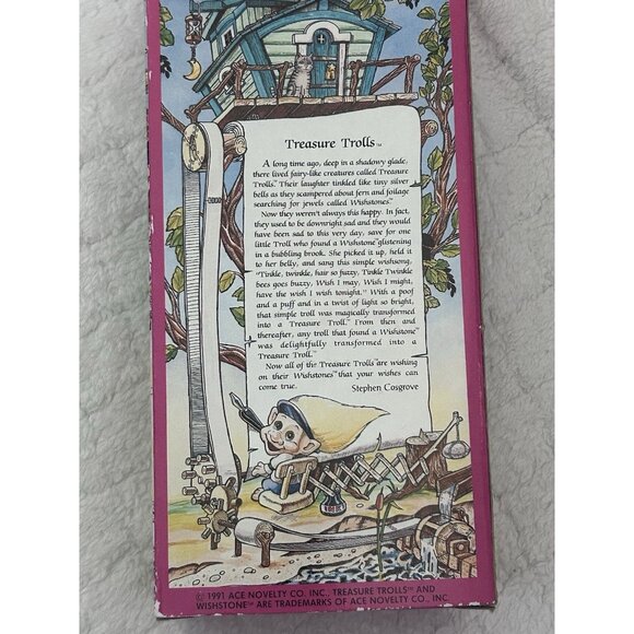 Ace Novelty Treasure Trolls Fire Chief In Original Box 1991 - Picture 3 of 7